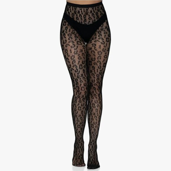 Leg Avenue On the Prowl Leopard Sheer Tights – High Waist Fit – OS – NWT - Picture 1 of 5